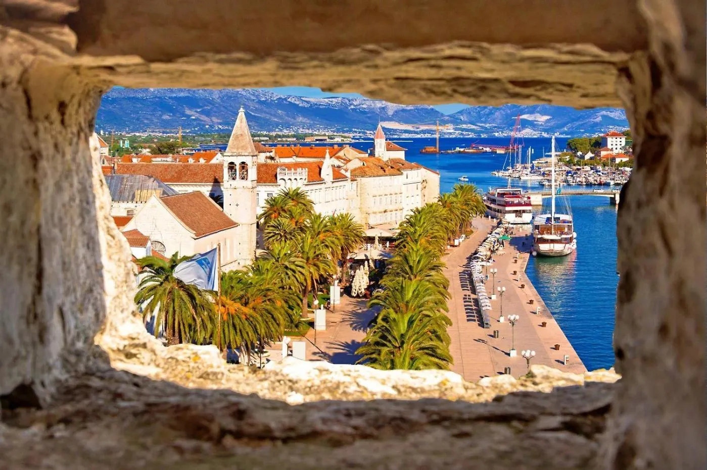 Apartment In Okrug Gornji With Sea View, Terrace, Air Conditioning, Wifi 5134-1 Trogir Kroatien