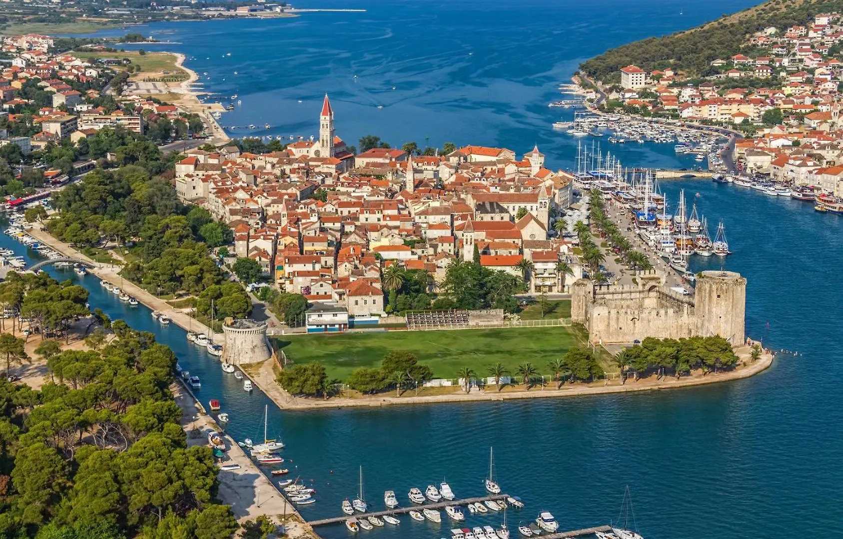 Apartment In Okrug Gornji With Sea View, Terrace, Air Conditioning, Wifi 5134-1 Trogir